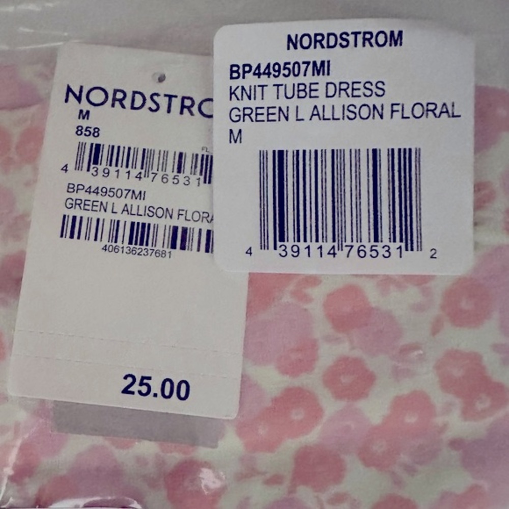 stretchy tube dress | bodycon | mini petal print | Brand NEW with TAGS | M - Picture 6 of 13